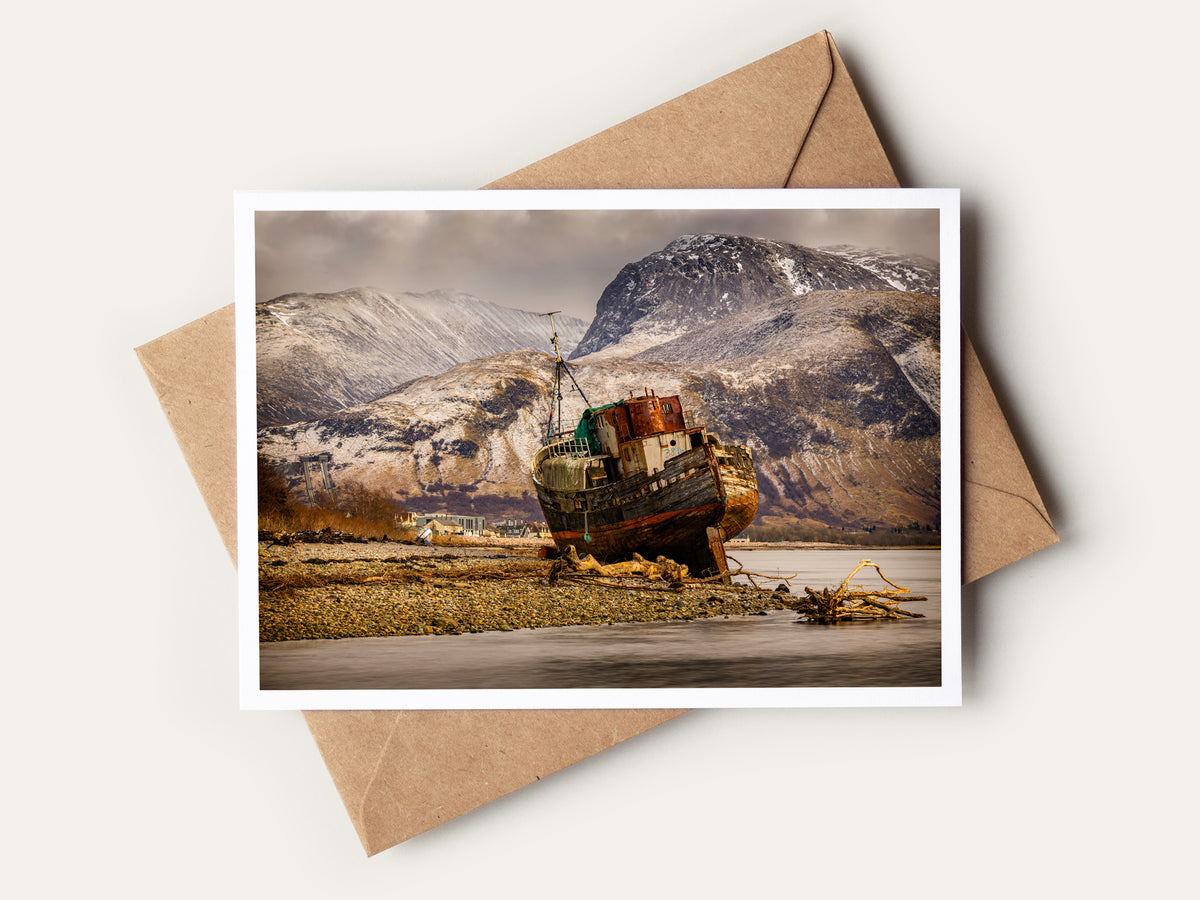 Corpach Shipwreck Greetings Card