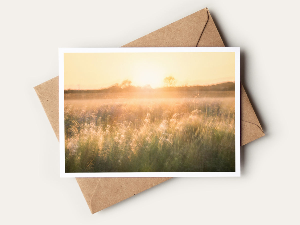 Golden Reverie Greetings Card