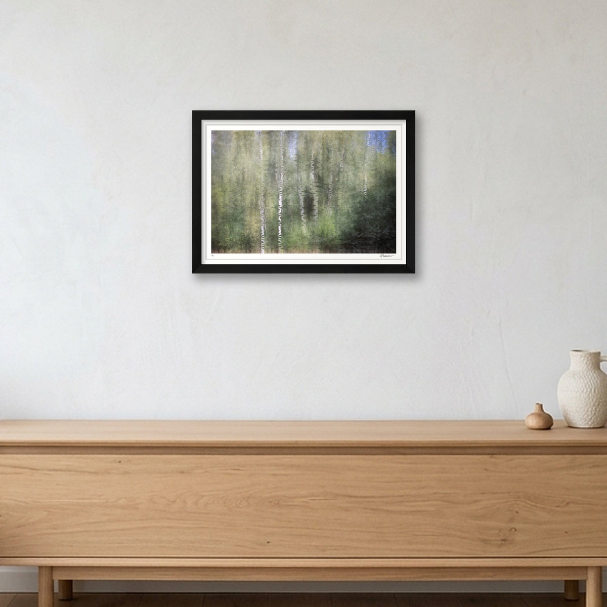 Silver Echoes — A3 (17×12") Black Frame