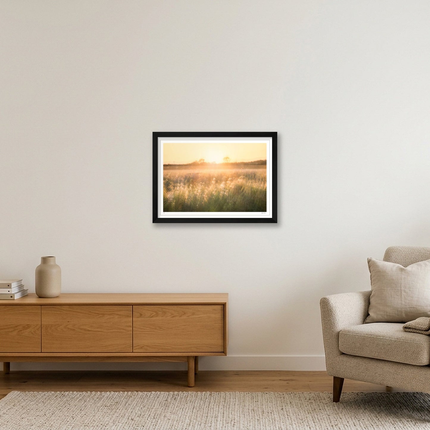 Golden Reverie — A3 (42×30cm, 17×12") Black Frame