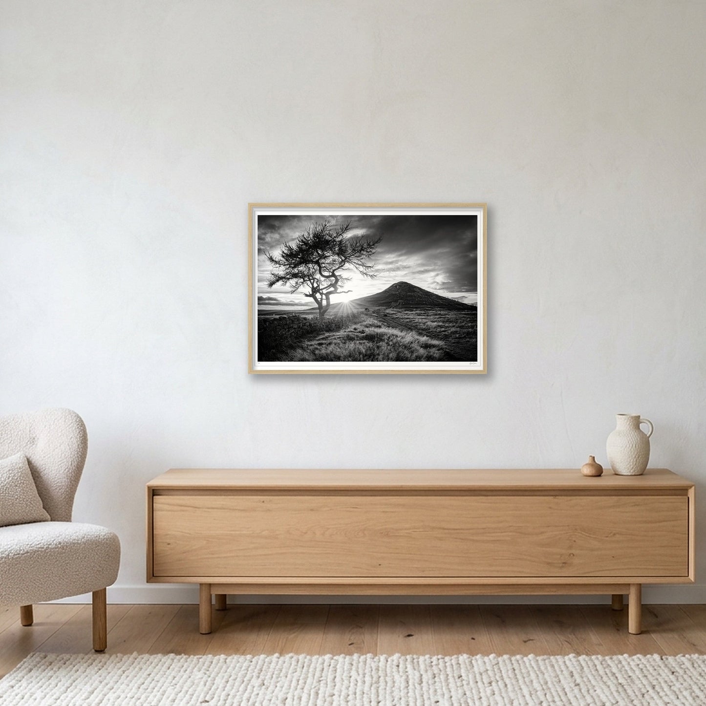 Roseberry — A1 (84×59cm, 33×23") Oak Frame
