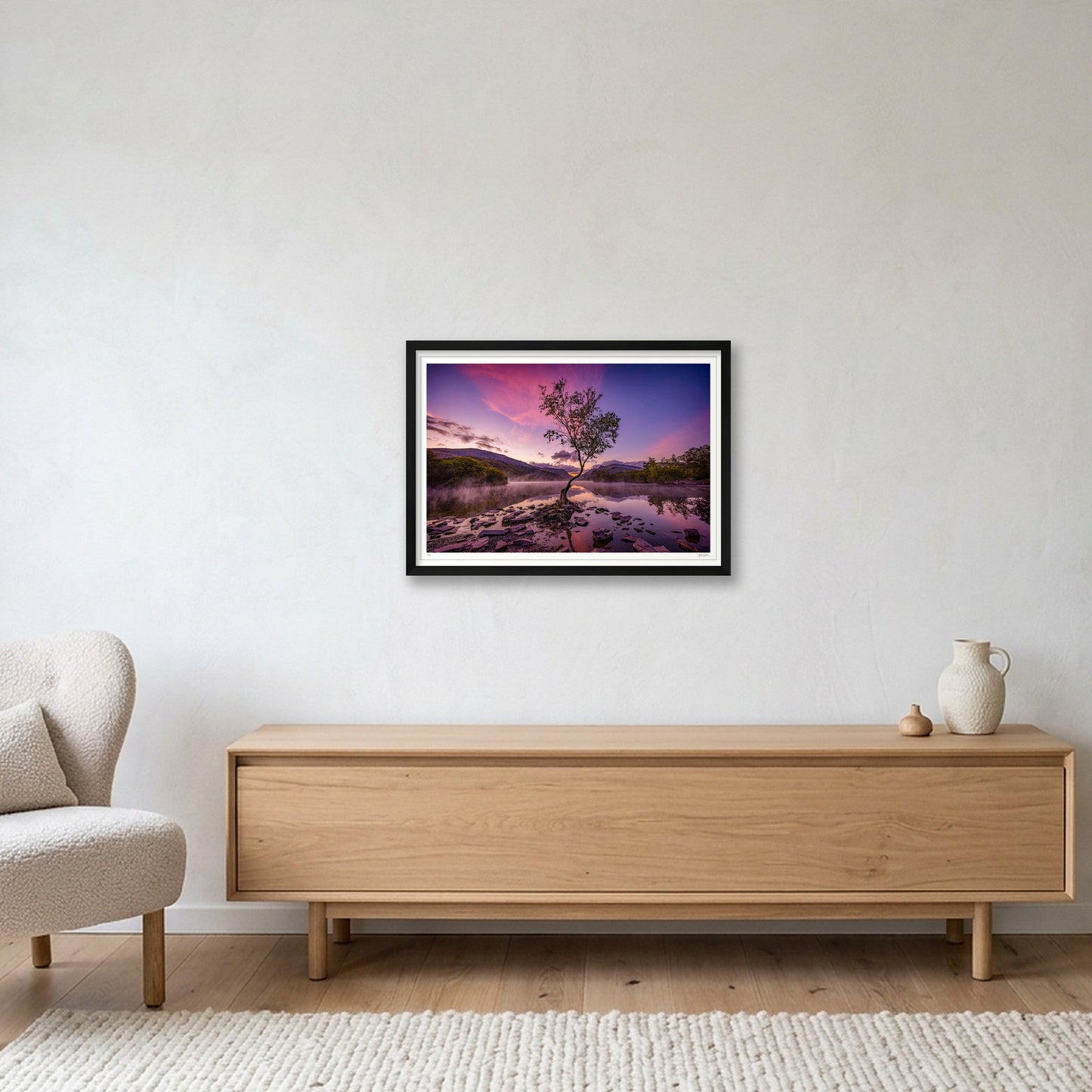 The Lone Tree — A2 (59×42cm, 23×17") Black Frame