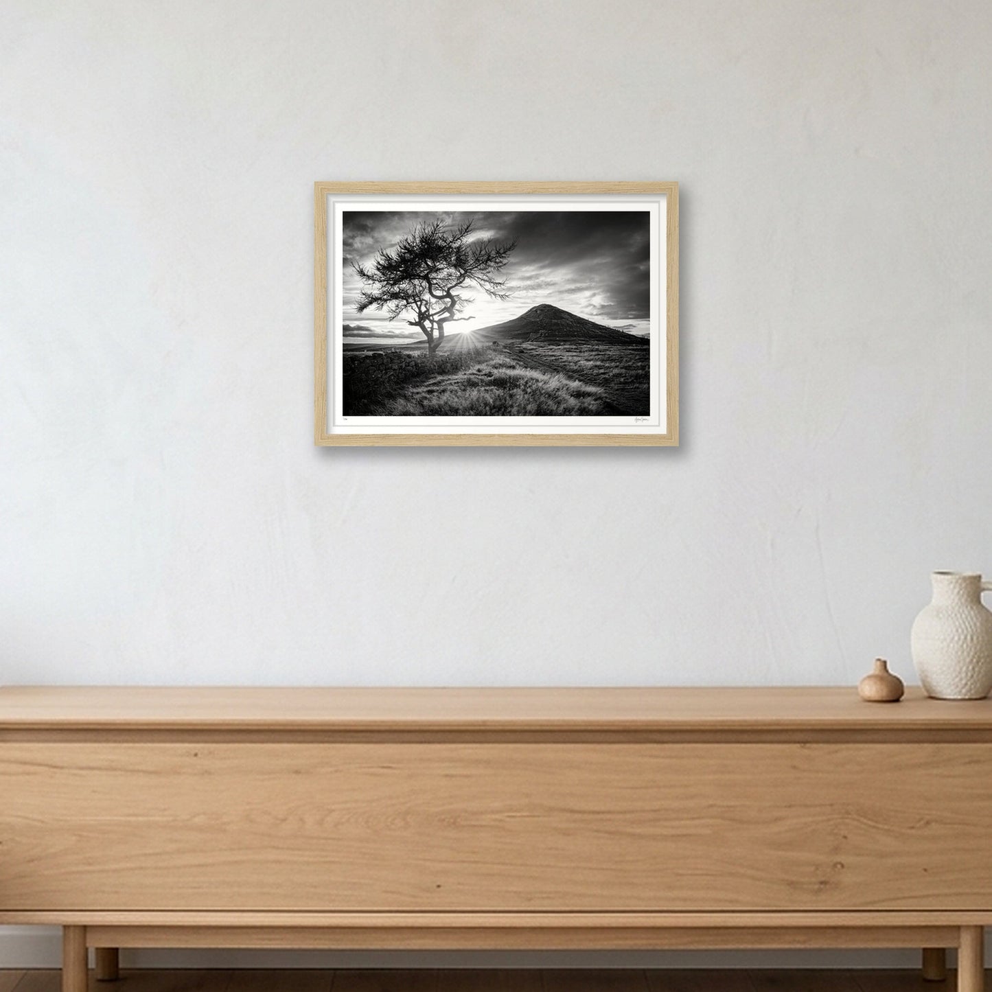 Roseberry — A3 (42×30cm, 17×12") Oak Frame
