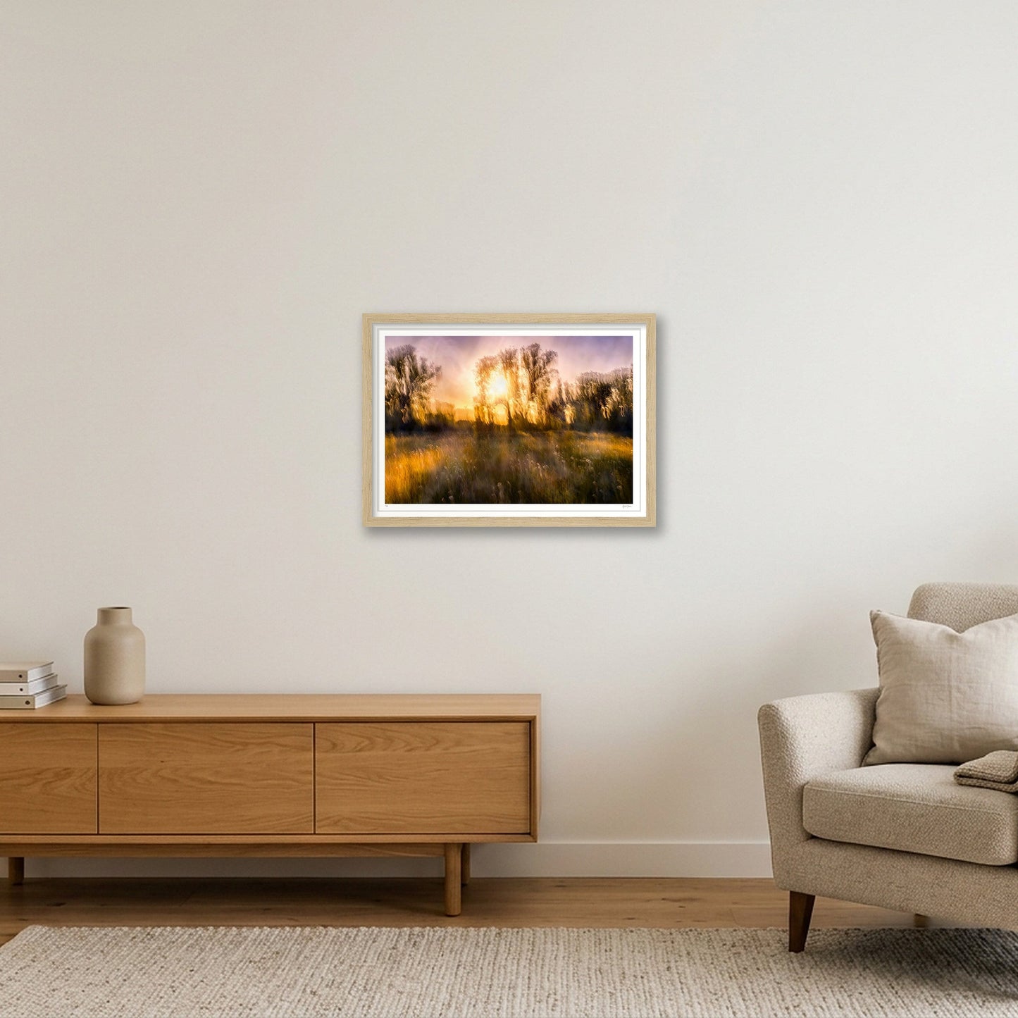 Spring Remembered — A3 (42×30cm, 17×12") Oak Frame