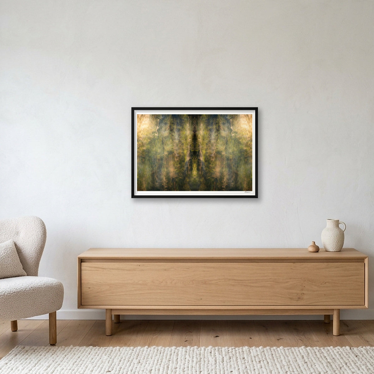 The Watcher Within — A1 (33×23") Black Frame