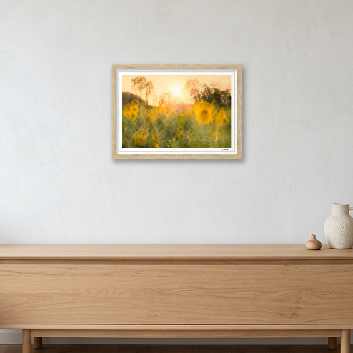 Held in The Light — A3 (17×12") Oak Frame