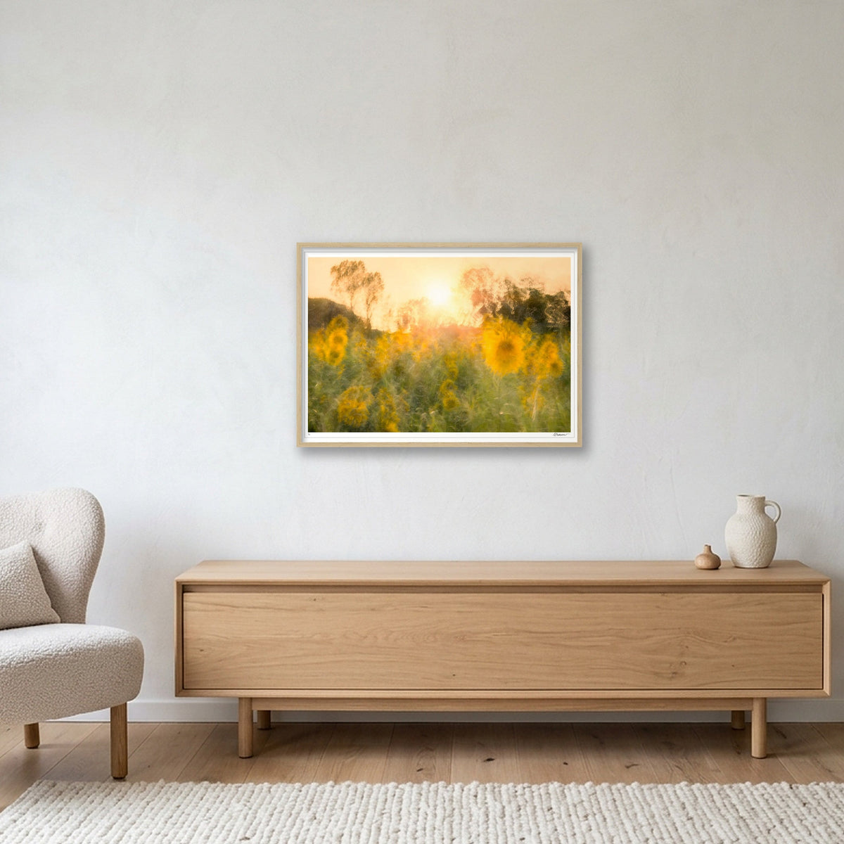 Held in The Light — A1 (33×23") Oak Frame