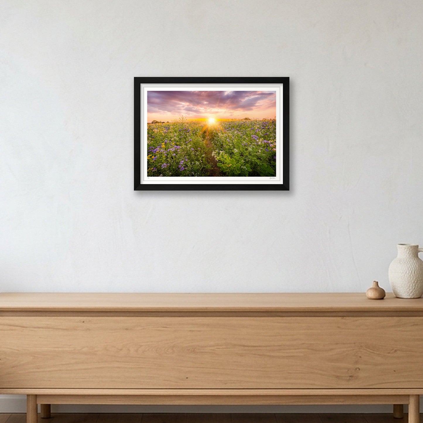 Sunset NUM3 — A3 (42×30cm, 17×12") Black Frame