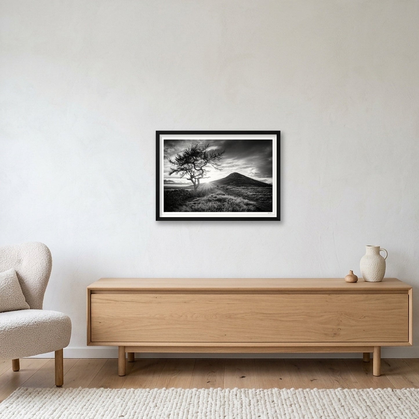 Roseberry — A2 (59×42cm, 23×17") Black Frame
