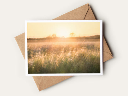 Golden Reverie Greetings Card
