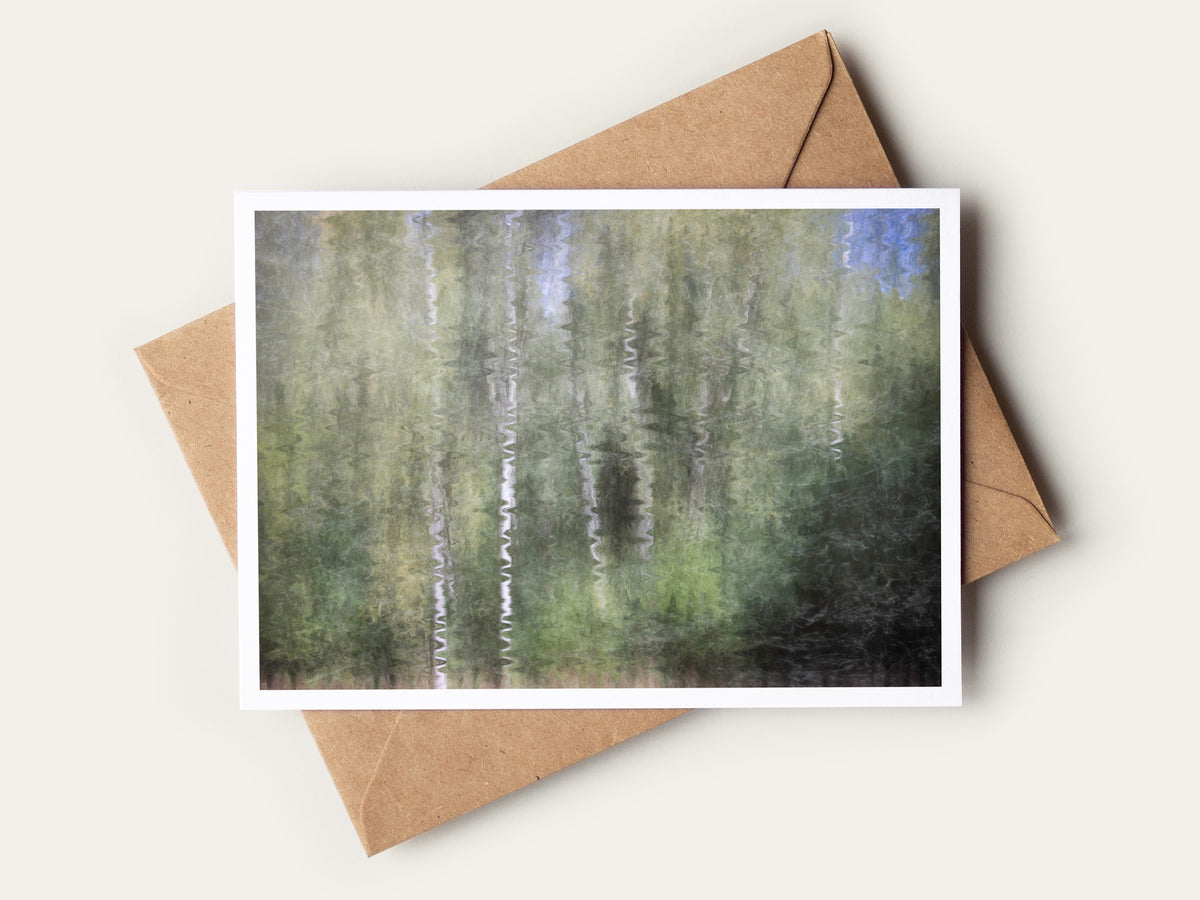 Silver Echoes Greetings Card
