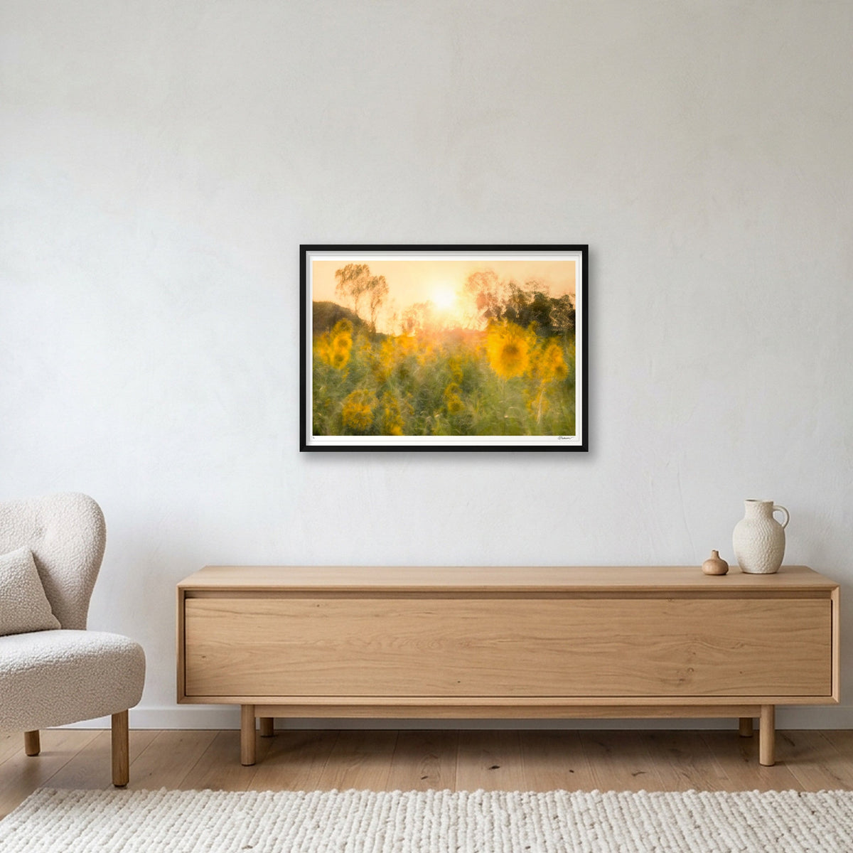 Held in The Light — A1 (33×23") Black Frame