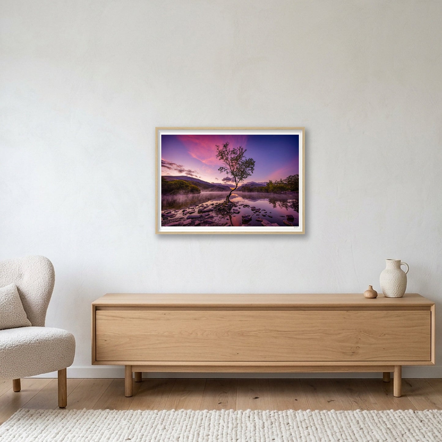 The Lone Tree — A1 (84×59cm, 33×23") Oak Frame