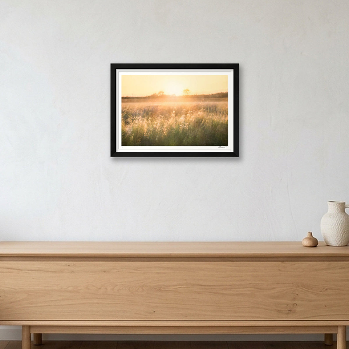 Golden Reverie — A3 (17×12") Black Frame