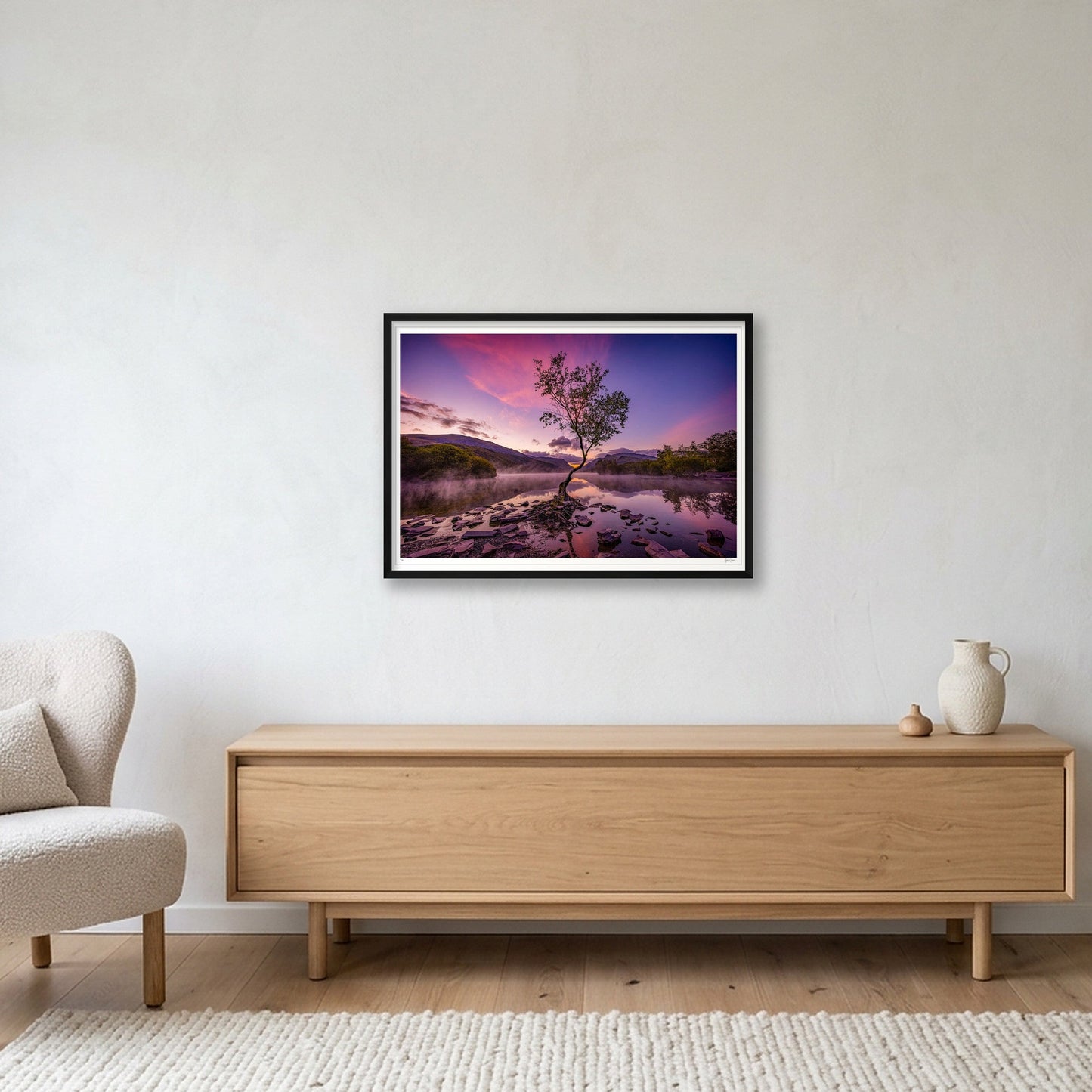 The Lone Tree — A1 (84×59cm, 33×23") Black Frame