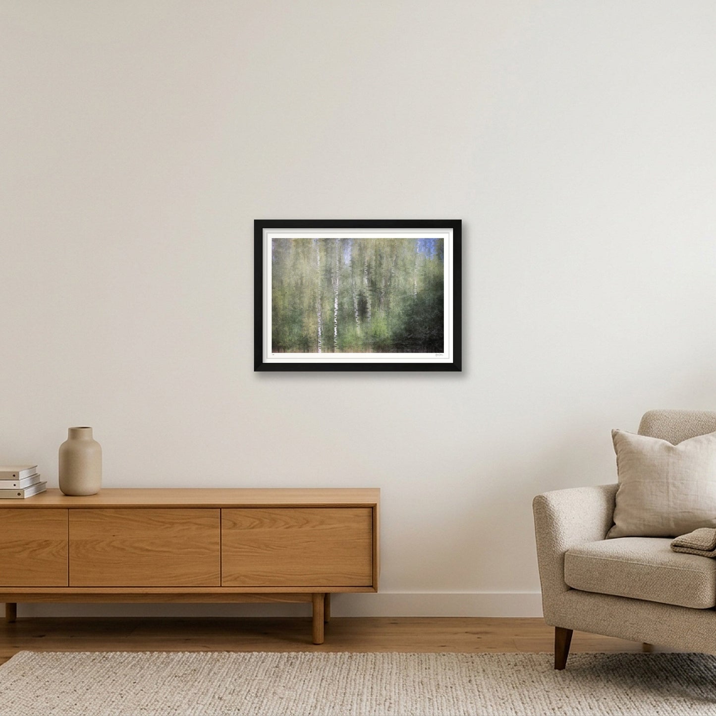 Silver Echoes — A3 (42×30cm, 17×12") Black Frame