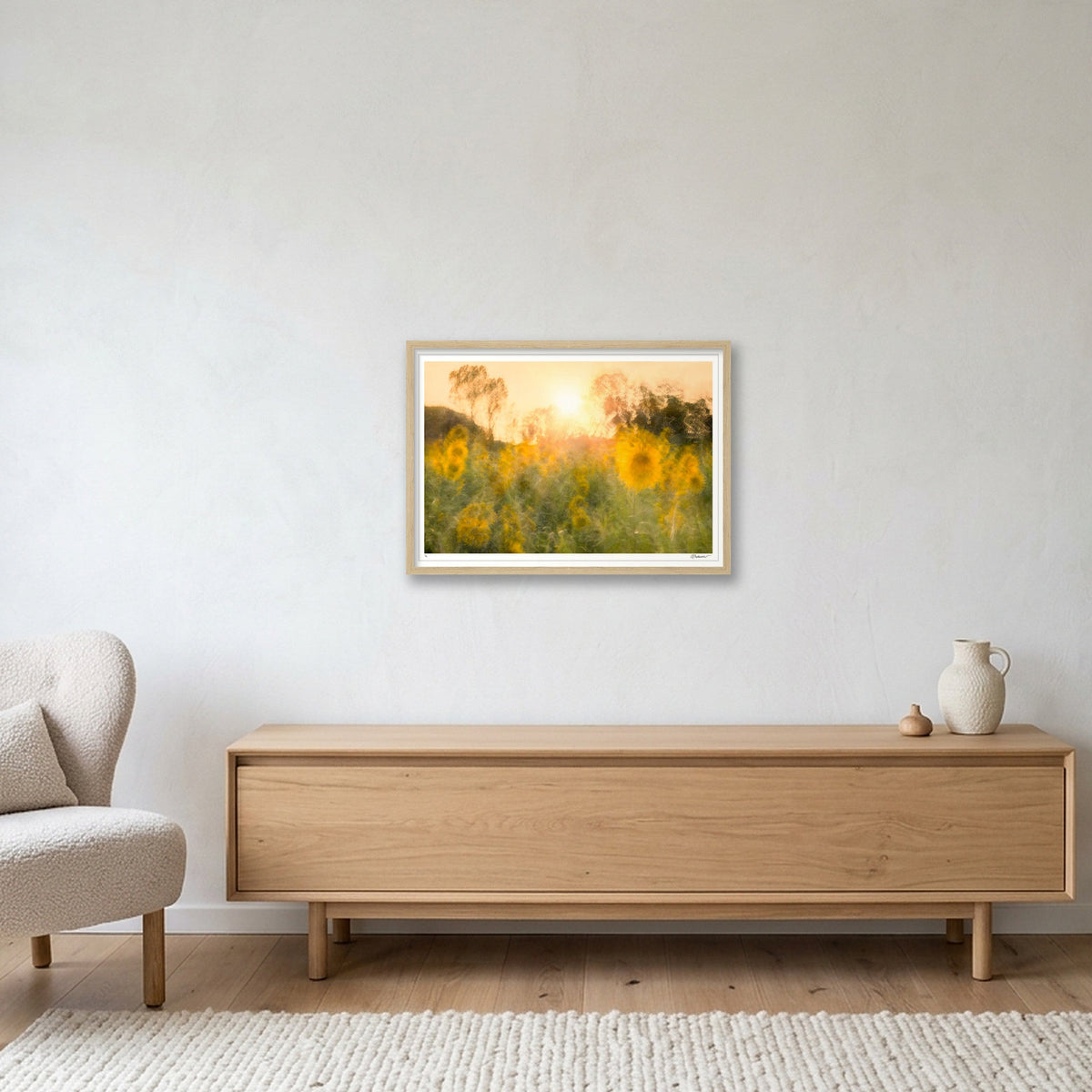 Held in The Light — A2 (23×17") Oak Frame