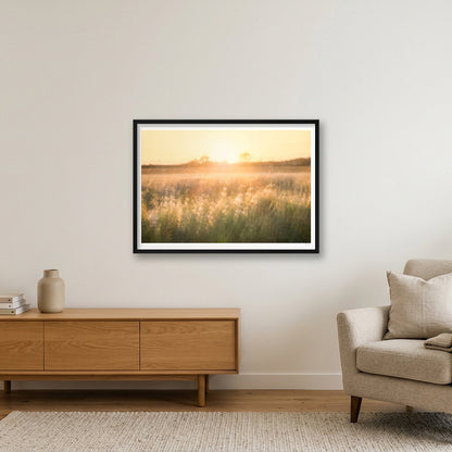 Golden Reverie — A1 (84×59cm, 33×23") Black Frame
